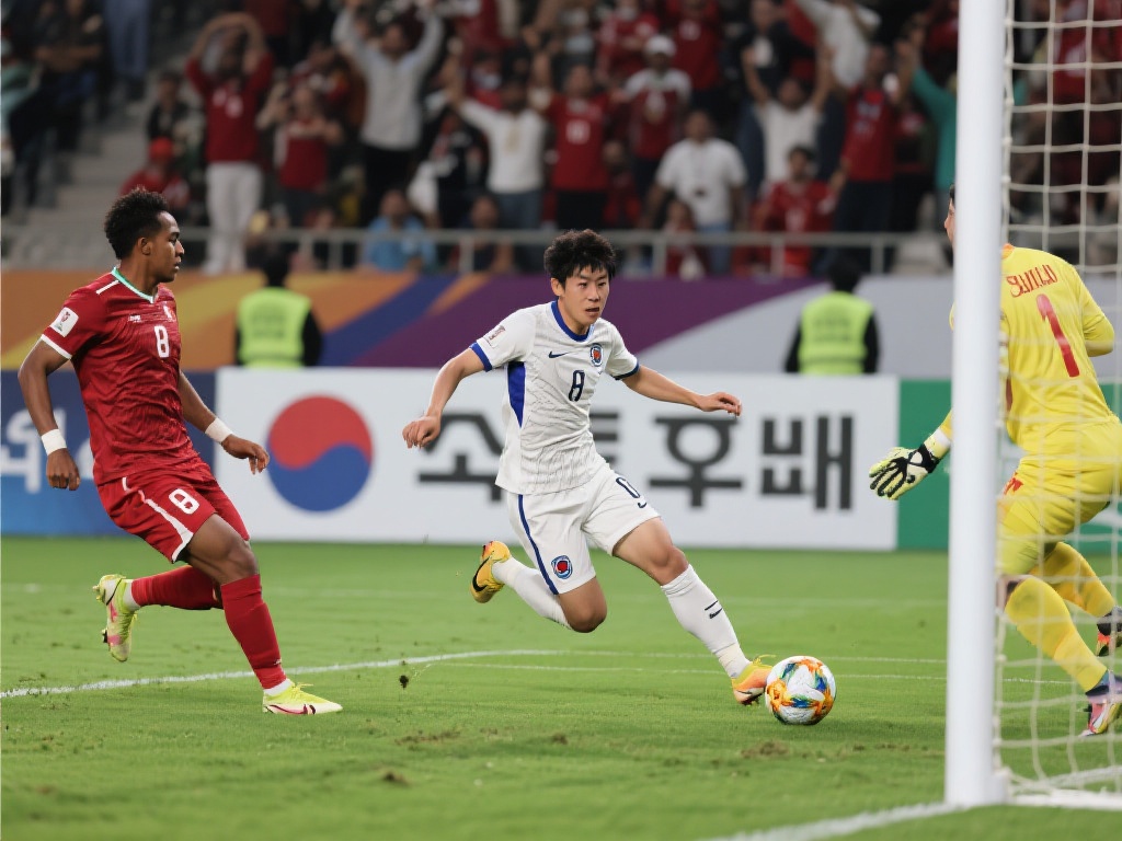 在对局的另一端，巴林队虽数次尝试追分，但