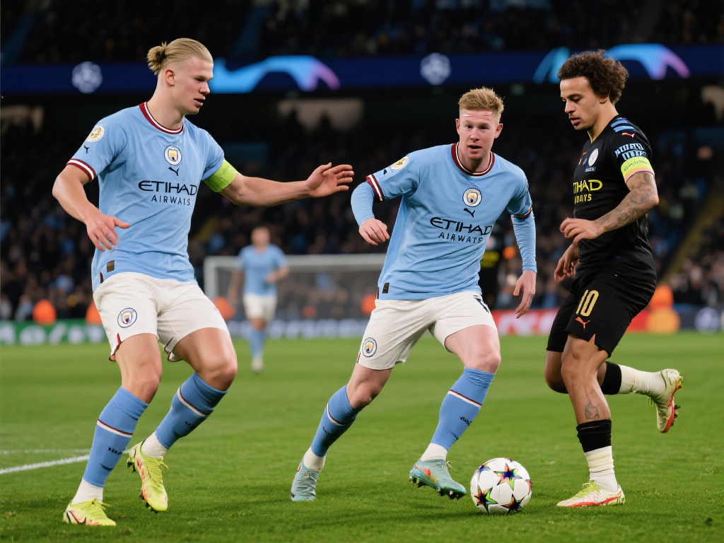 欧冠曼城再战皇马 次回合对决谁能踏入半决赛殿堂 过去几场欧冠赛事中,哈兰德、德布劳内以及